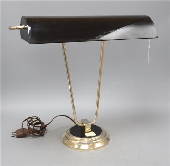 An Eileen Gray style 1960s table lamp, height 42cm width 38cm